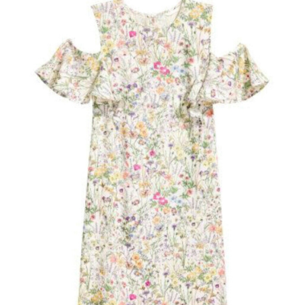 H&M Spring vibes Cold Shoulder Dress✨